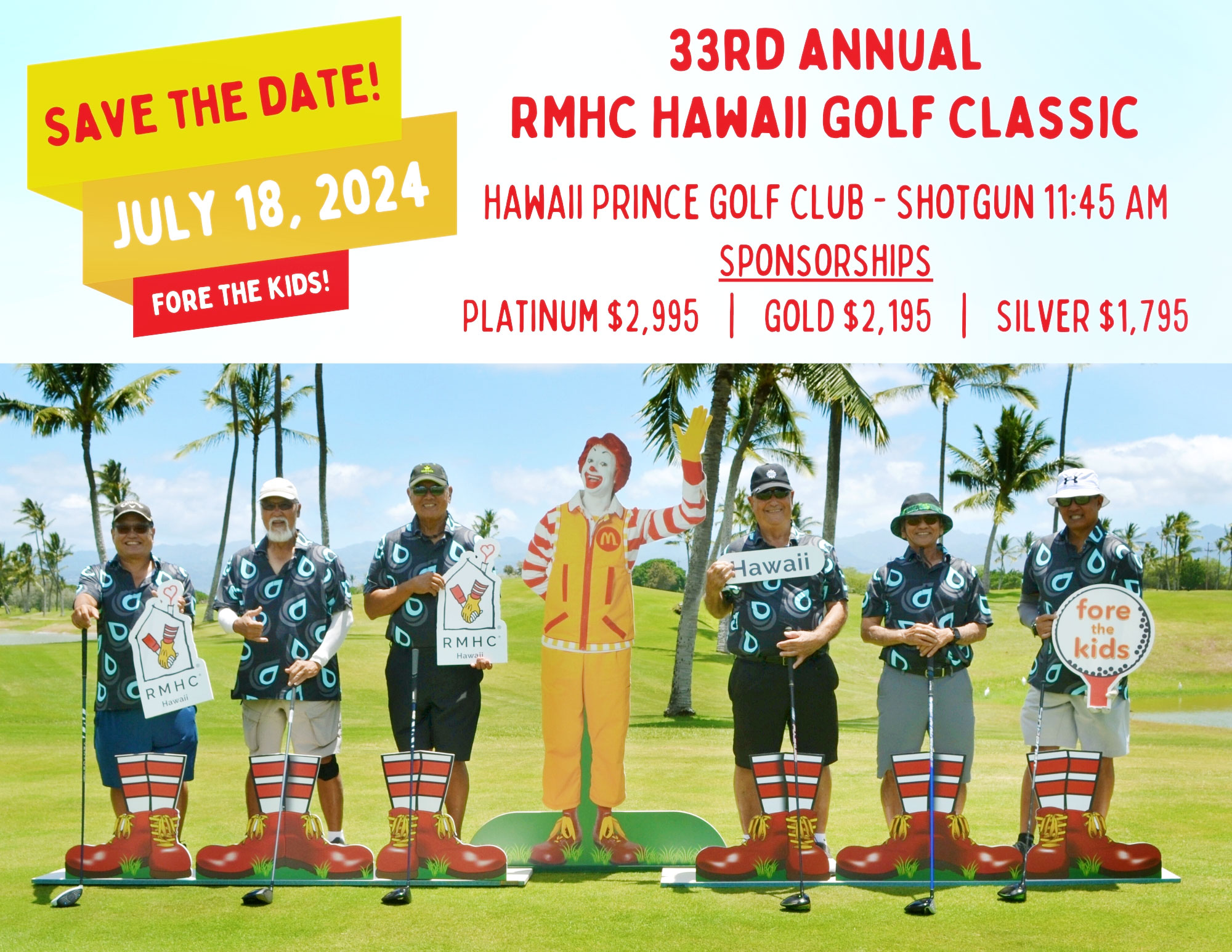 RMHC-Hawaii Annual Golf Tournament announcment