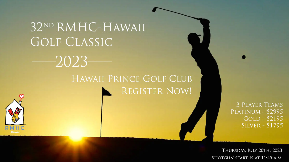 RMHC-HI golf tournament 2023 banner