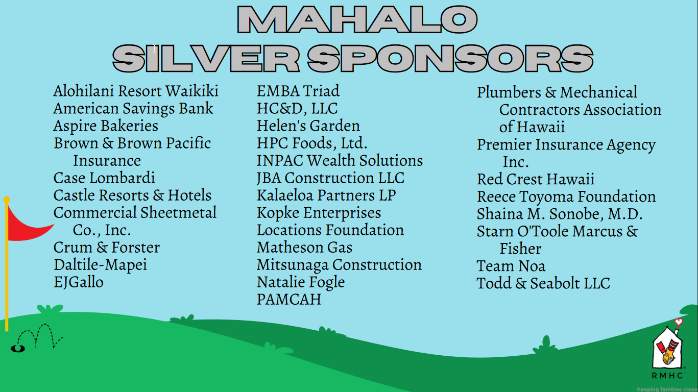 sponsor of the rmhc-hawaii annual golf tournament